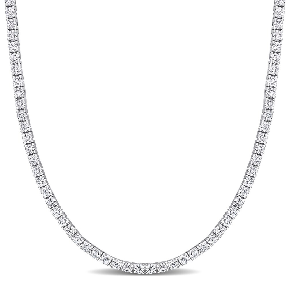 CIMIGROUP Moissanite Necklace Popular Sterling Silver Diamond 1.0 Carat Classical Six-Prong Round Sparkle Halo Necklace Synthetic Moissanite Pendant Classic Necklaces for Women CIMIGROUP Moissanite Necklace Popular Sterling Silver Diamond 1.0 Carat Classical Six-Prong Round Sparkle Halo Necklace Synthetic Moissanite Pendant Classic Necklaces for Women